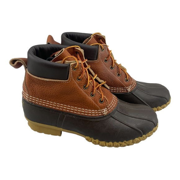 L.L. Bean Shoes - LL Bean Sz Woman 9  Tumbled Full Grain Leather 8” Boots Padded Collar …